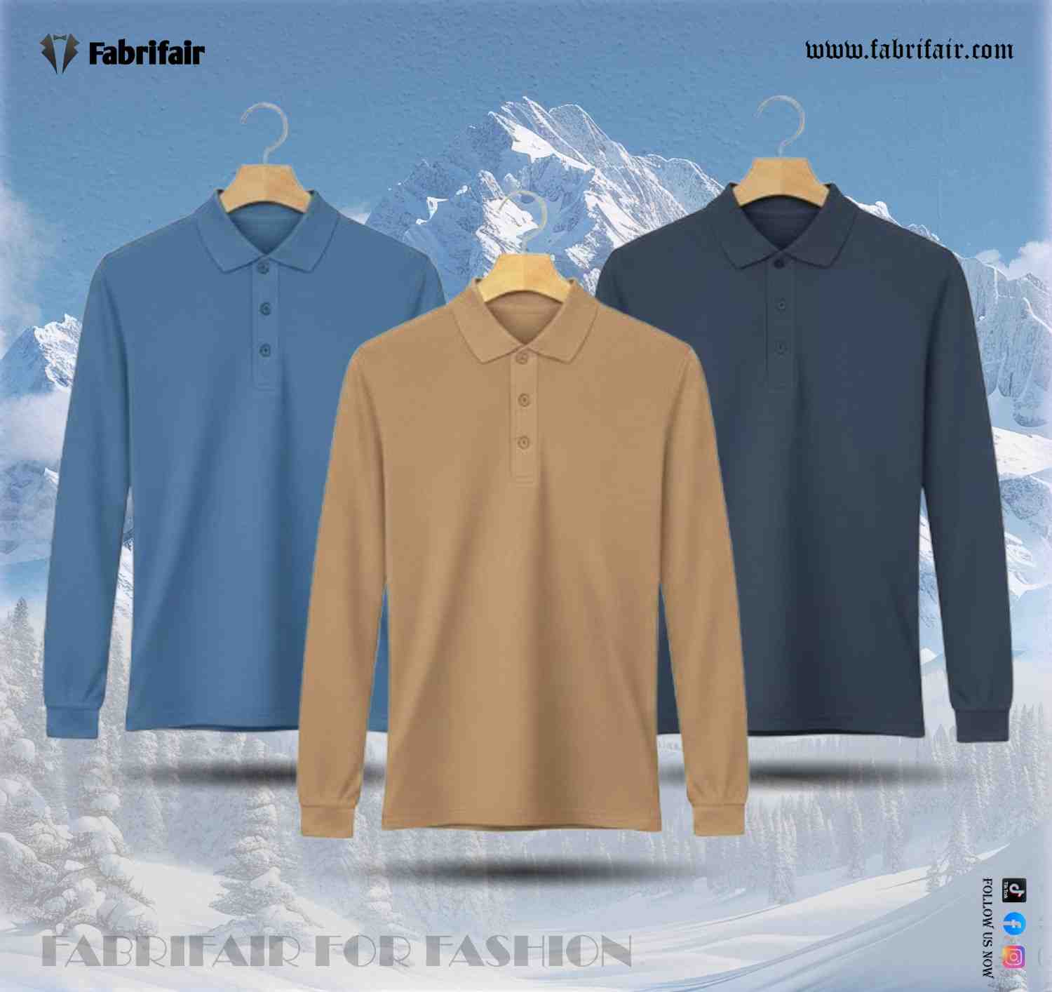 Mens 3pis Combo Stylish Full Sleeve PK Kulti Polo T-shirt